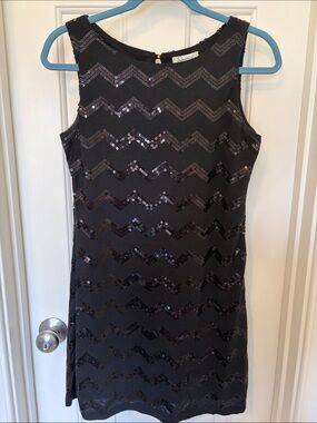 LBD! Staple Sequin Chevron Shift Dress